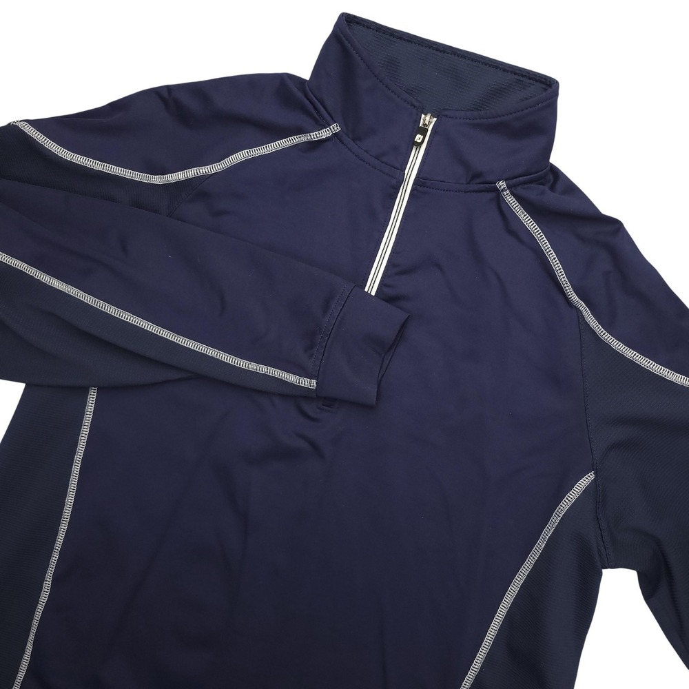 FootJoy Pullover Mens Small Blue‎ Quarter Zip Long Sleeve Golf Stretch Top
